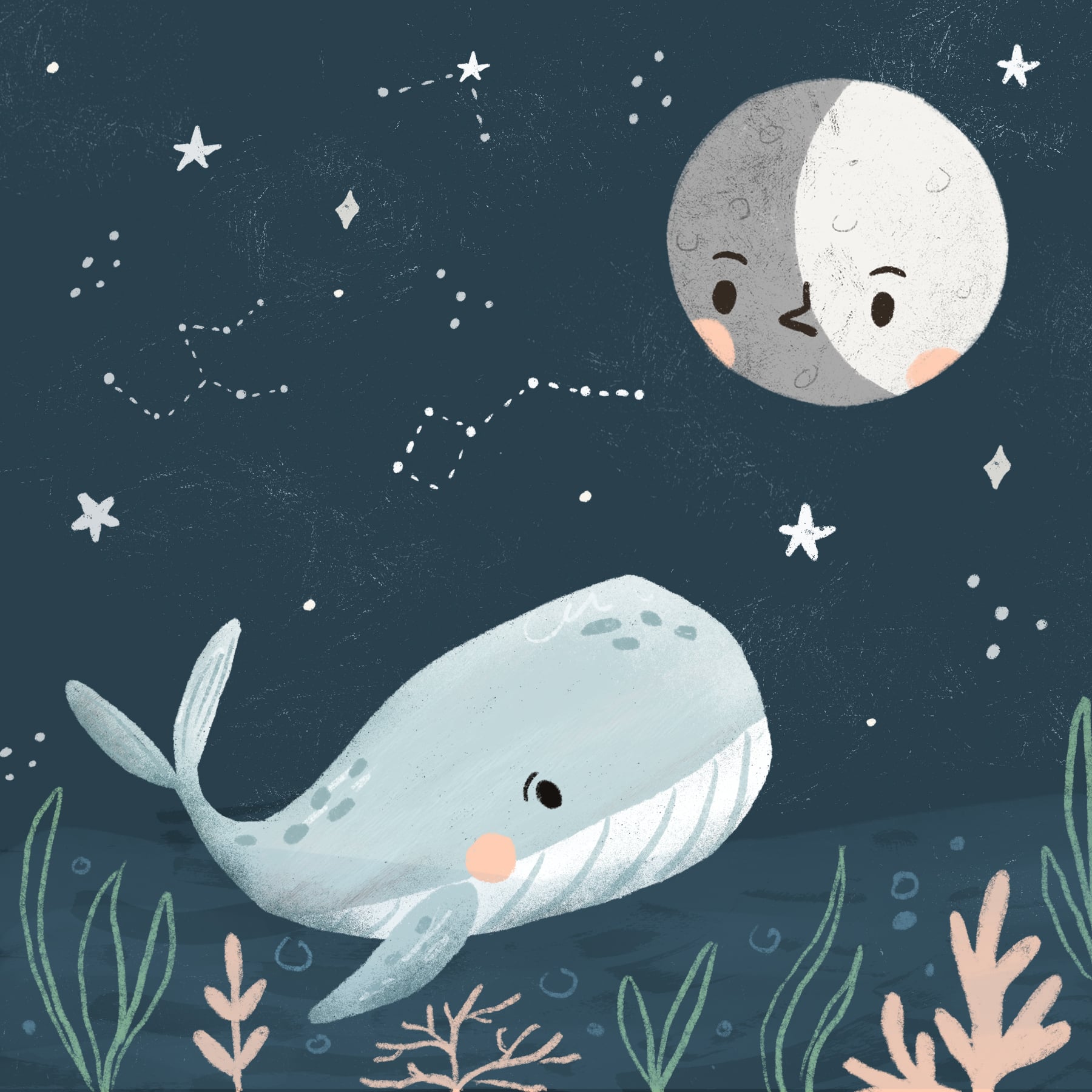 Cambridge - Whale & Moon